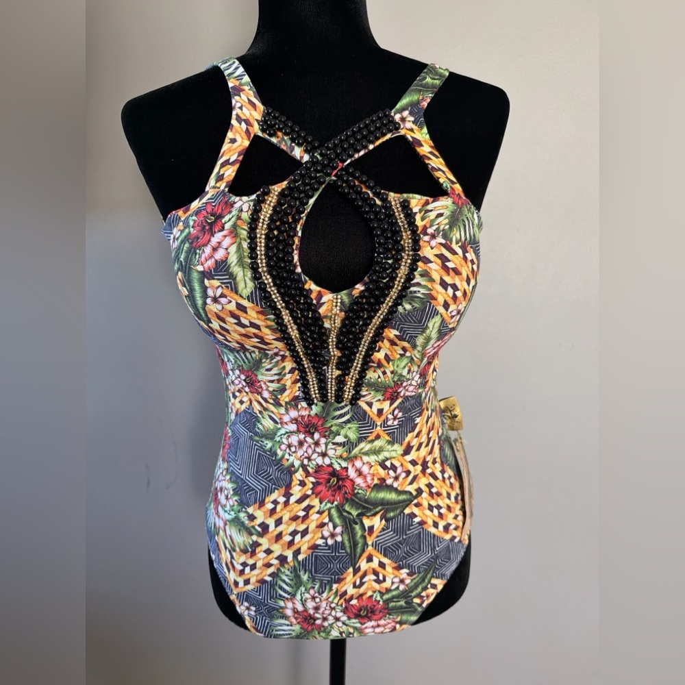 Rave Multicolor Tropical Patterned Garment - Picture 6 of 11